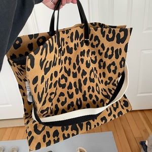 Clare Vivier Tote leopard NWT
